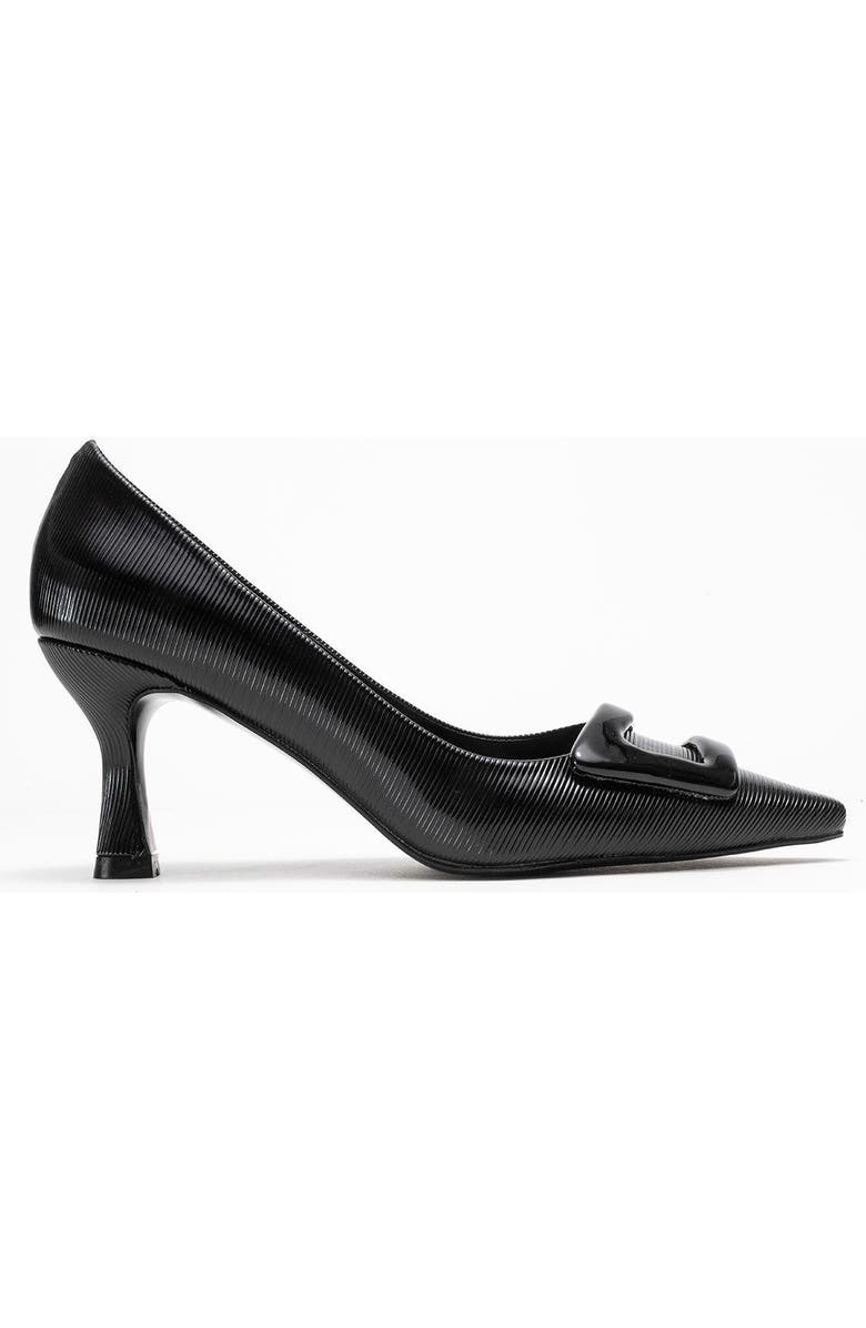 Prologue Shoes Astra Buckle Pointed Toe Pump, Alternate, color, Black