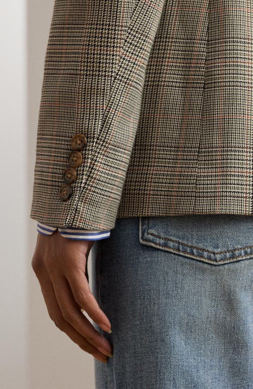 RALPH LAUREN LAUREN RALPH LAUREN GLEN PLAID TWILL BLAZER