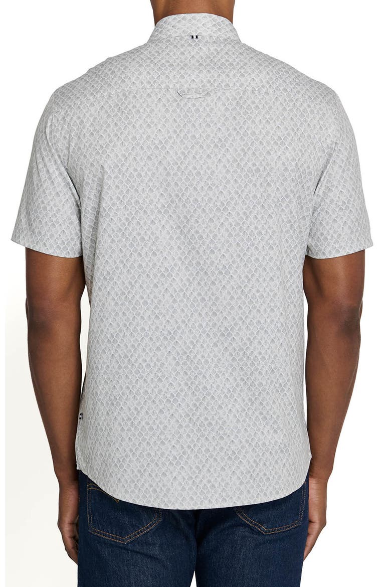 Prospect Shell Short Sleeve Button Down Performance Shirt, Alternate, color, SAGE