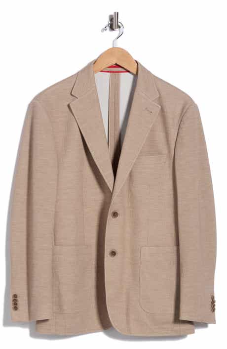 Solid Pique Knit Sport Coat