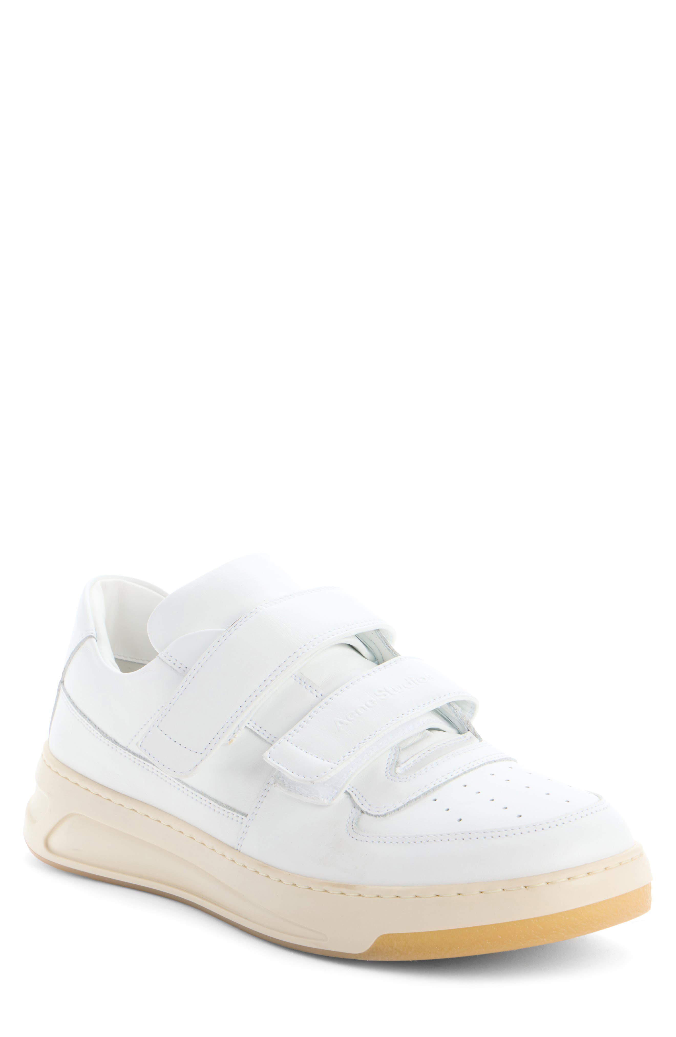Acne Studios Steffey U Friend Low Top Sneaker, Main, color, Optic White/ Ecru