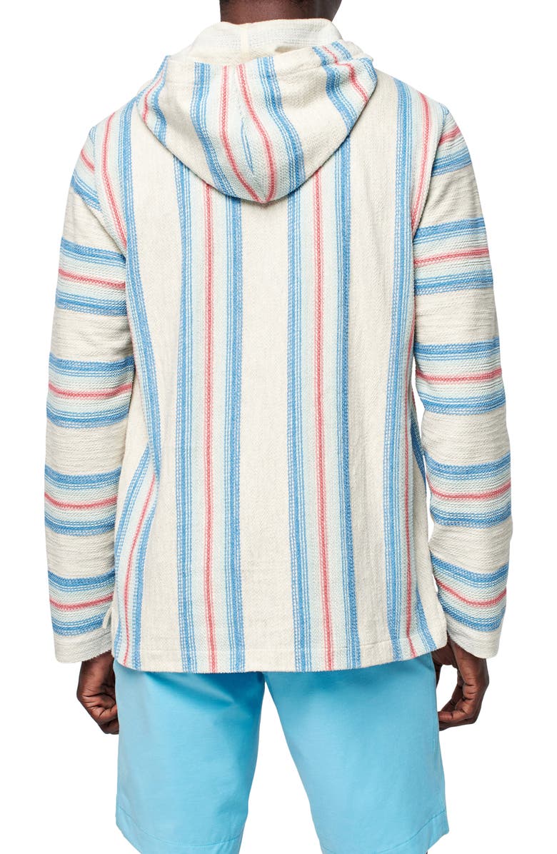 Faherty Biarritz Stripe Cotton Blend Hoodie, Alternate, color,