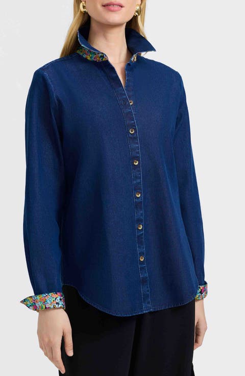 Margie Denim Button-Up Shirt
