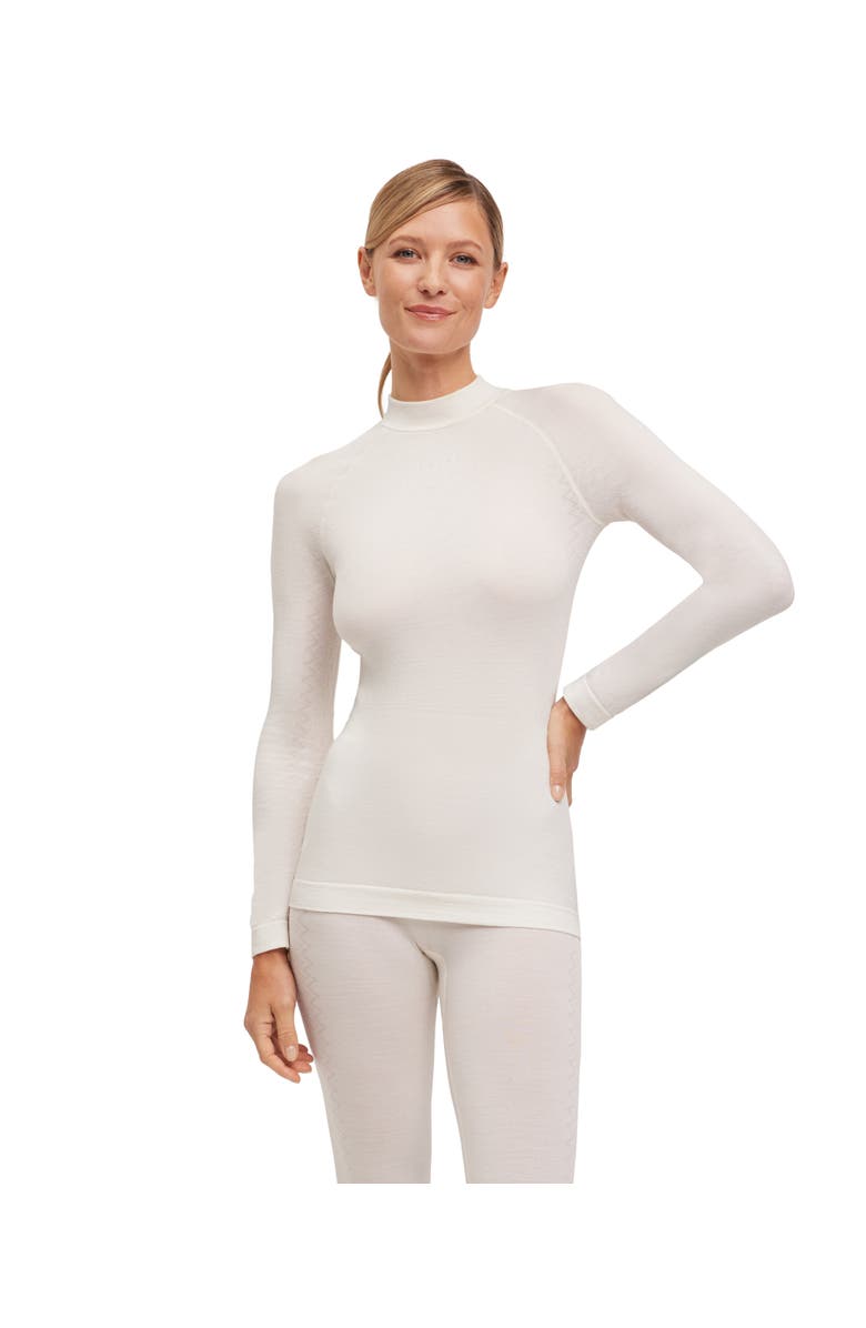 Falke Wool Tech. Base Layer Top, Main, color, Off-White