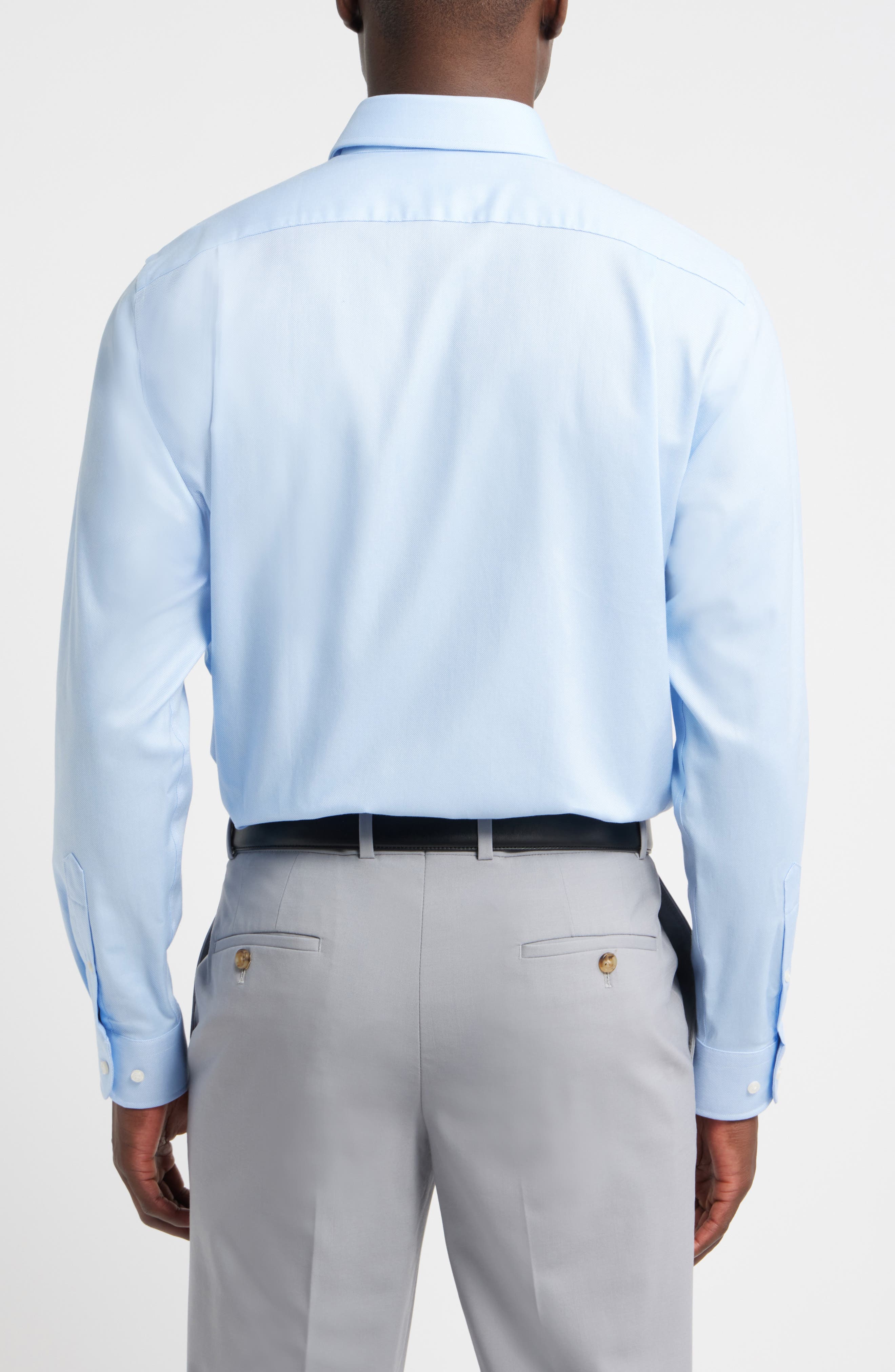 Мужские платья Nordstrom Traditional Fit Cotton Oxford Non-Iron Dress Shirt — фото 4