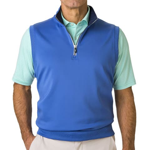 Caves Mens Golf Quarter-Zip Vest