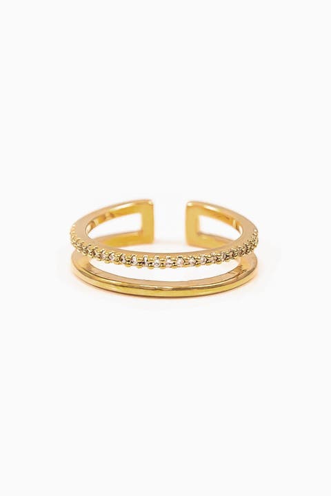Grace Double Band Adjustable Ring