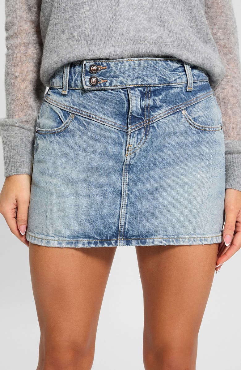 GUESS Nani Denim Miniskirt, Alternate, color,