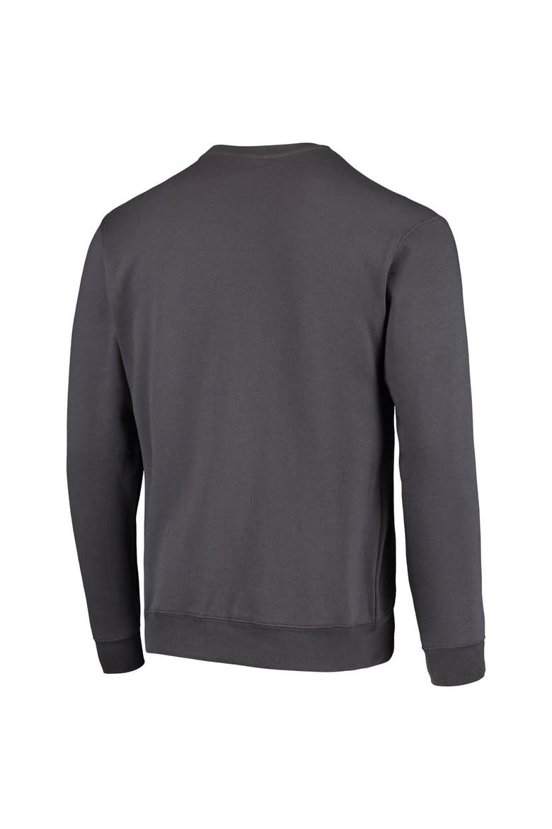 Men's Colosseum Charcoal Pitt Panthers Arch & Logo Sweatshirt, Alternate, color, Charcoal
