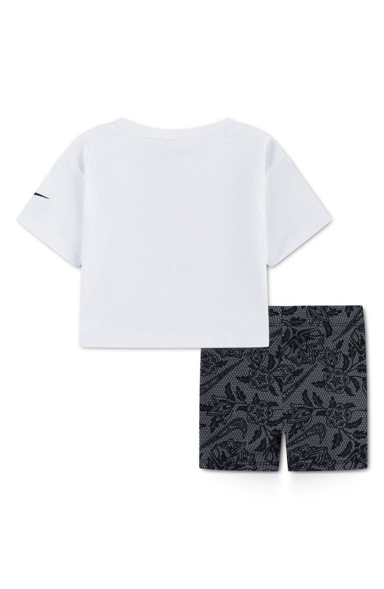 Nike Lace It Up T-Shirt & Bike Shorts Set, Alternate, color, 