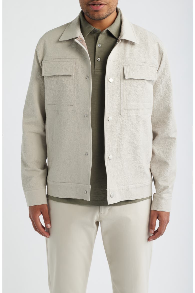 Croft Textured Shirt Jacket, Main, color, MOONSTONE