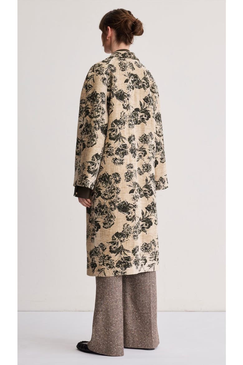 Raglan Coat, Alternate, color, Olive Jacquard
