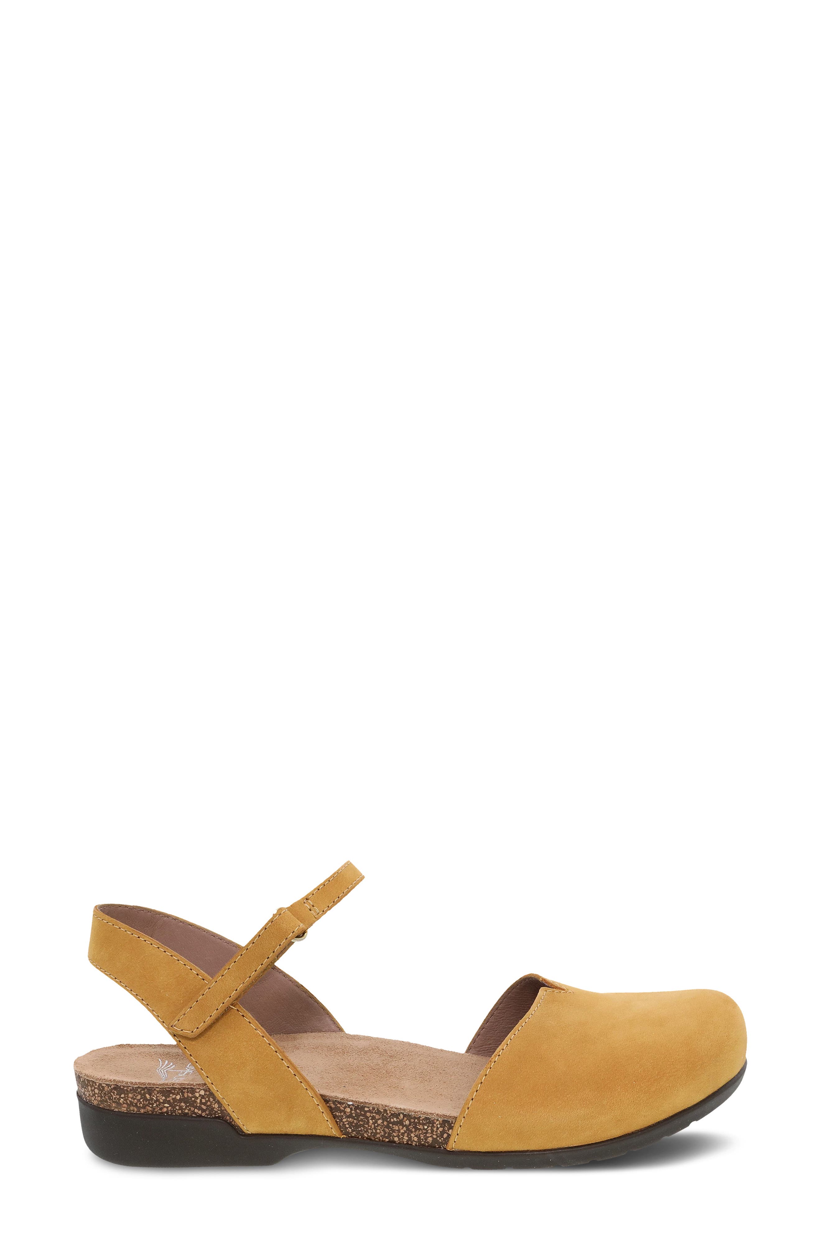 Rowan Flat, Alternate, color, MUSTARD MILLED NUBUCK