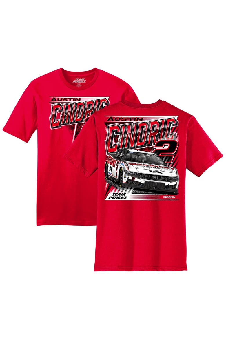 Men's Team Penske  Red Austin Cindric Car T-Shirt, Alternate, color, Red
