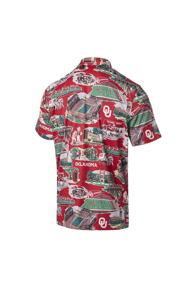 Men's Reyn Spooner Crimson Oklahoma Sooners Scenic Polo, Alternate, color, Crimson