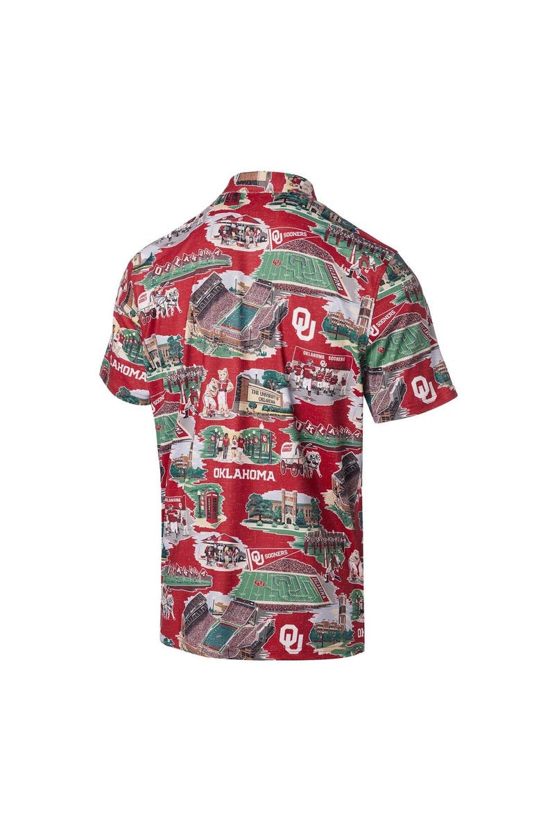 Reyn Spooner Men's Reyn Spooner Crimson Oklahoma Sooners Scenic Polo, Alternate, color, Crimson