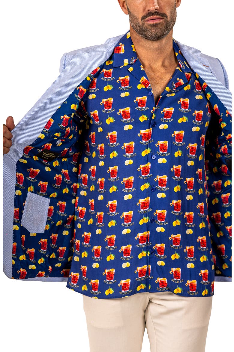 Socrates Martyr020 Seersucker Sport Coat, Alternate, color, BLUE/ WHITE