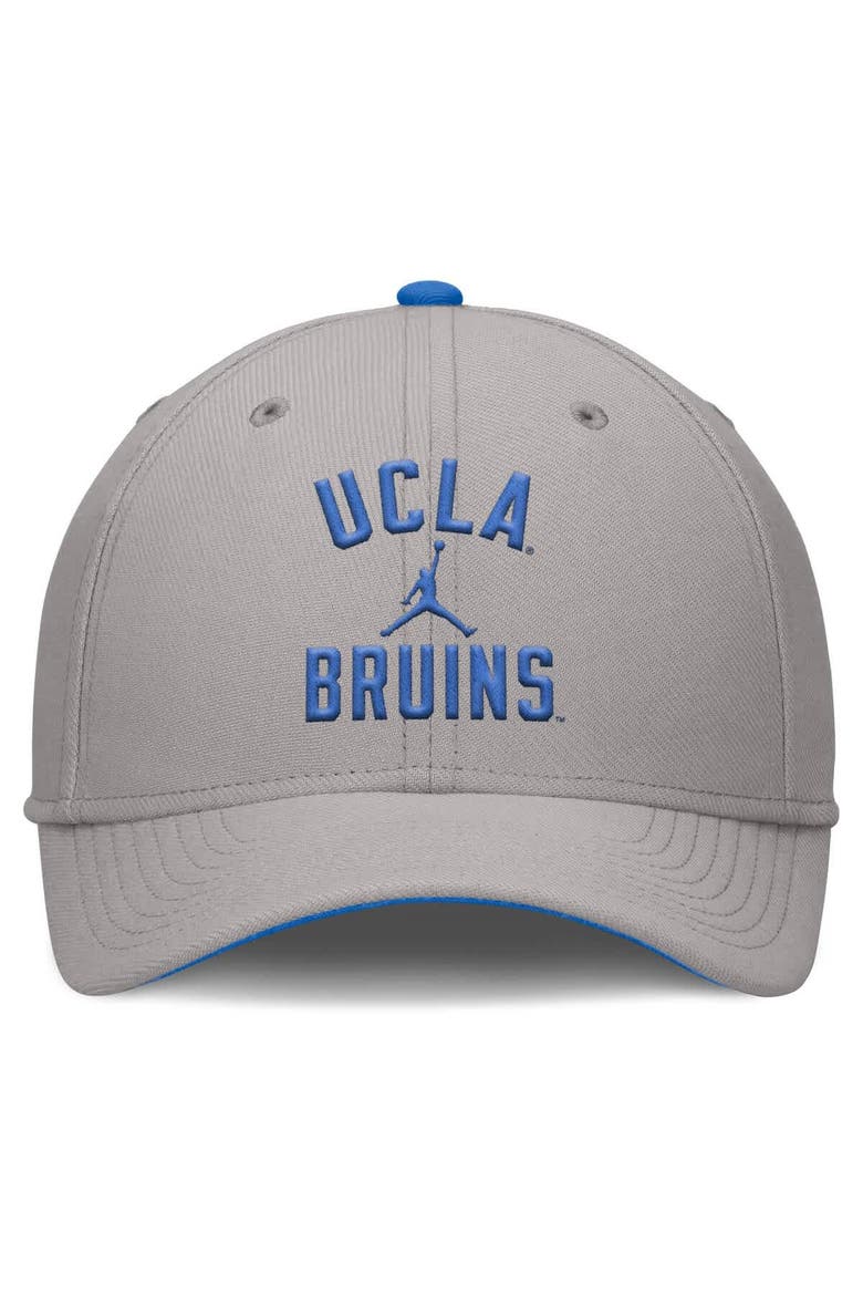 Men's Jordan Brand Gray UCLA Bruins Rise Prep Performance Flex Hat, Alternate, color, Gray