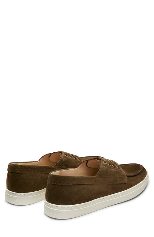 Stuart Weitzman Bristol Oxford Sneaker In Olive.