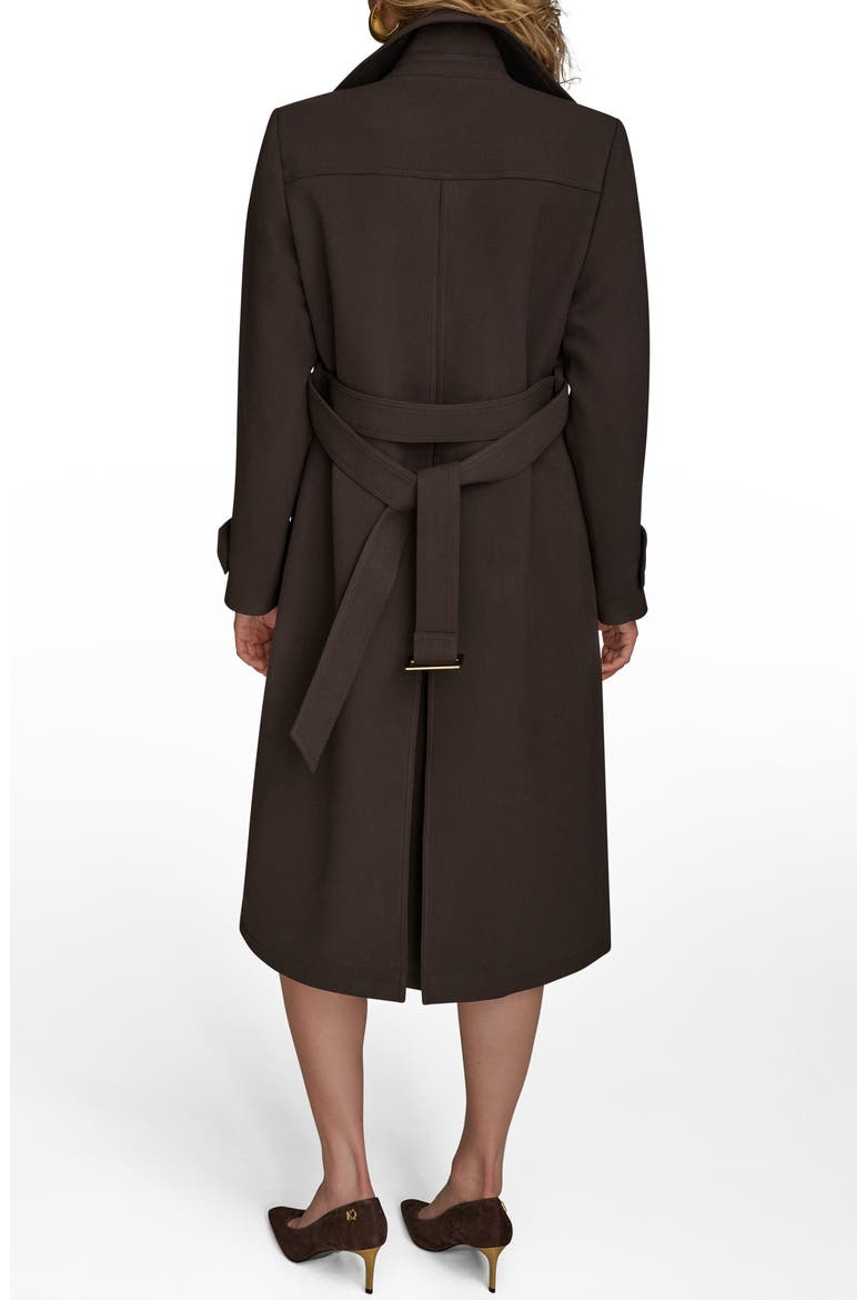 Belted Long Raincoat, Alternate, color, CHOCOLATE