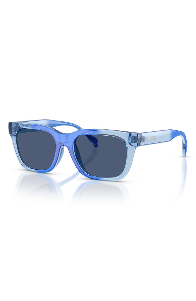 Versace 47mm Small Square Sunglasses, Alternate, color, Dark Blue