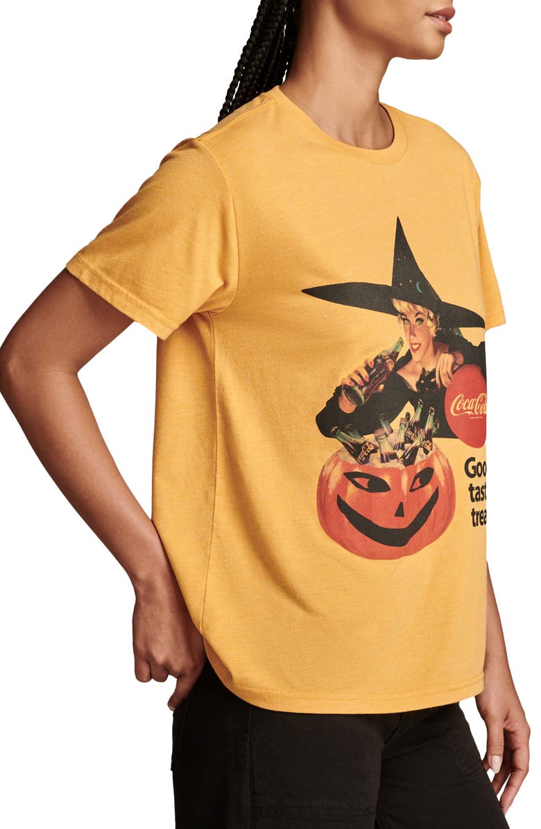 Lucky Brand Coca Cola<sup>®</sup> Good Taste Treat Graphic T-Shirt, Alternate, color, Honey Yellow