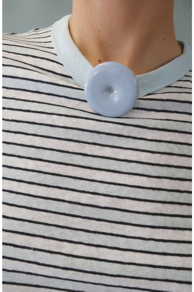 Donut Brooch, Alternate, color, Bluebell