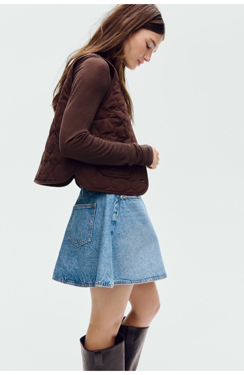 H&M Quilted Gilet, Alternate, color, Dark Brown