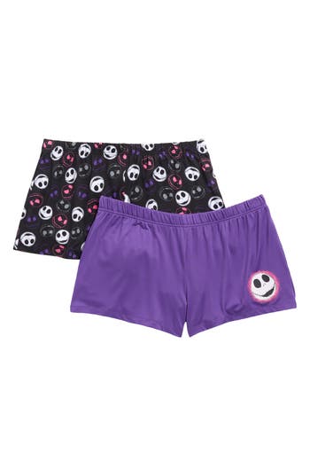 The Nightmare Before Christmas Nightmare Before Christmas 2-pack Pajama Shorts In Black
