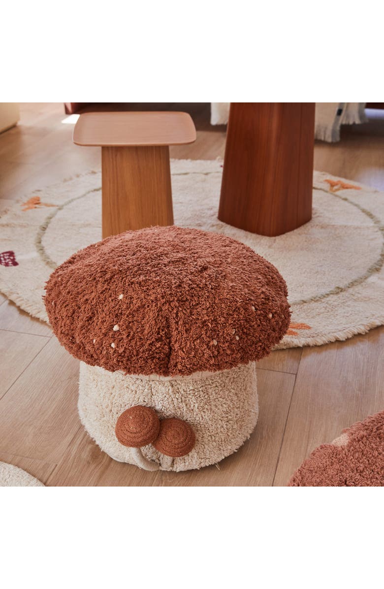 Lorena Canals Pouf Boletus, Alternate, color, Toffee, Natural