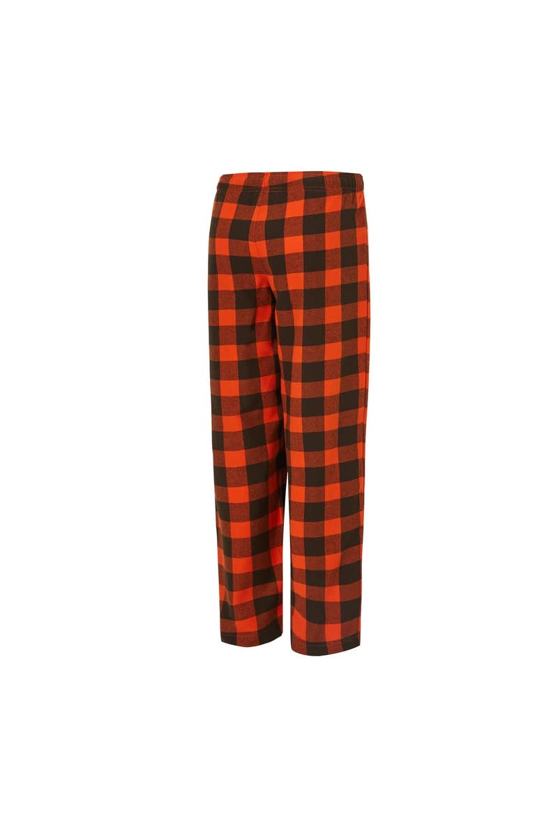 CONCEPTS SPORT Women's Concepts Sport Brown/Orange Cleveland Browns Avondale T-Shirt & Pants Flannel PJ Set, Alternate, color, Brown
