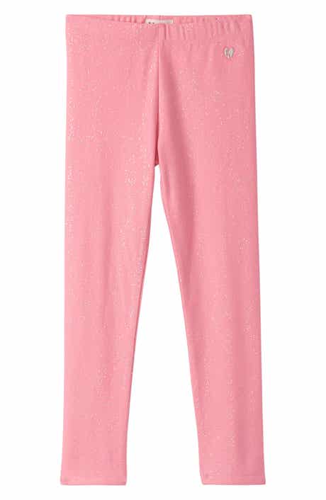 Hatley Kids' Cozy Glitter Stretch Cotton Leggings