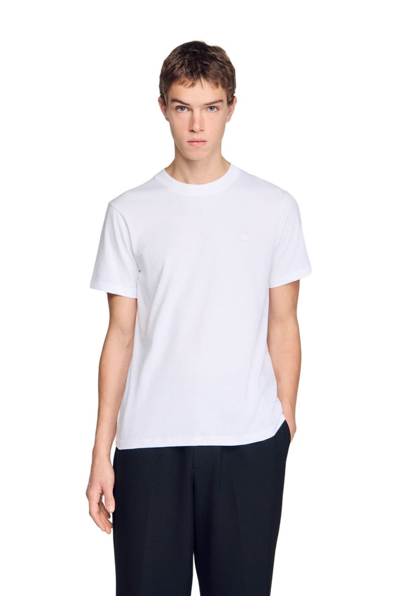 T-shirt with double S patch, Main, color, White