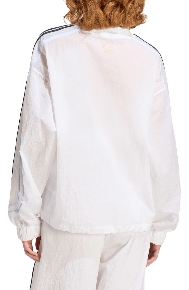 adidas Originals Teamgeist 2.0 Woven Crewneck Sweatshirt, Alternate, color, White