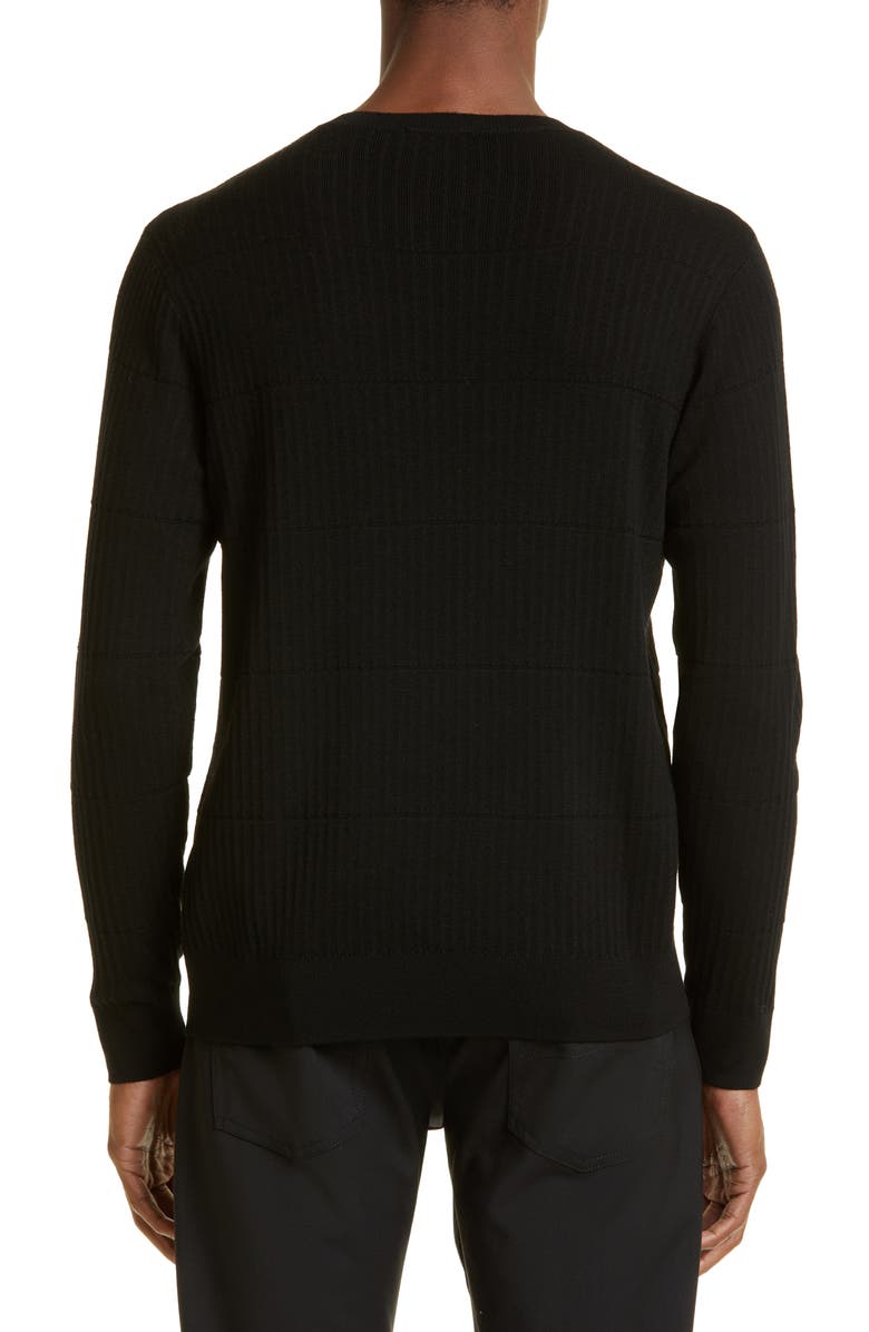 Emporio Armani Virgin Wool Rib Sweater, Alternate, color,