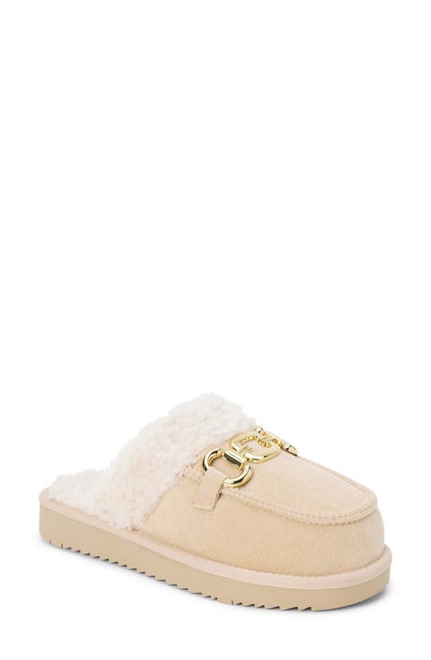 Davos Faux Fur Platform Slipper (Women)