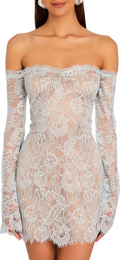 Rachael Off the Shoulder Lace Minidress