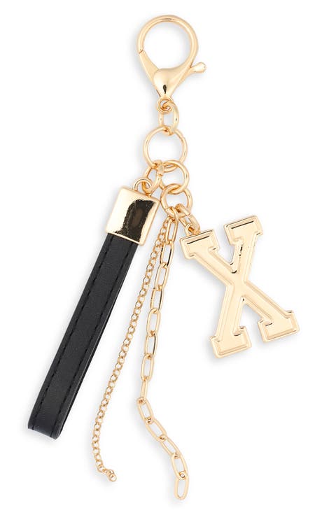 Varsity Initial Bag Charm