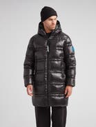 JACK1T R4D Tramline Hooded Long Puffer Coat