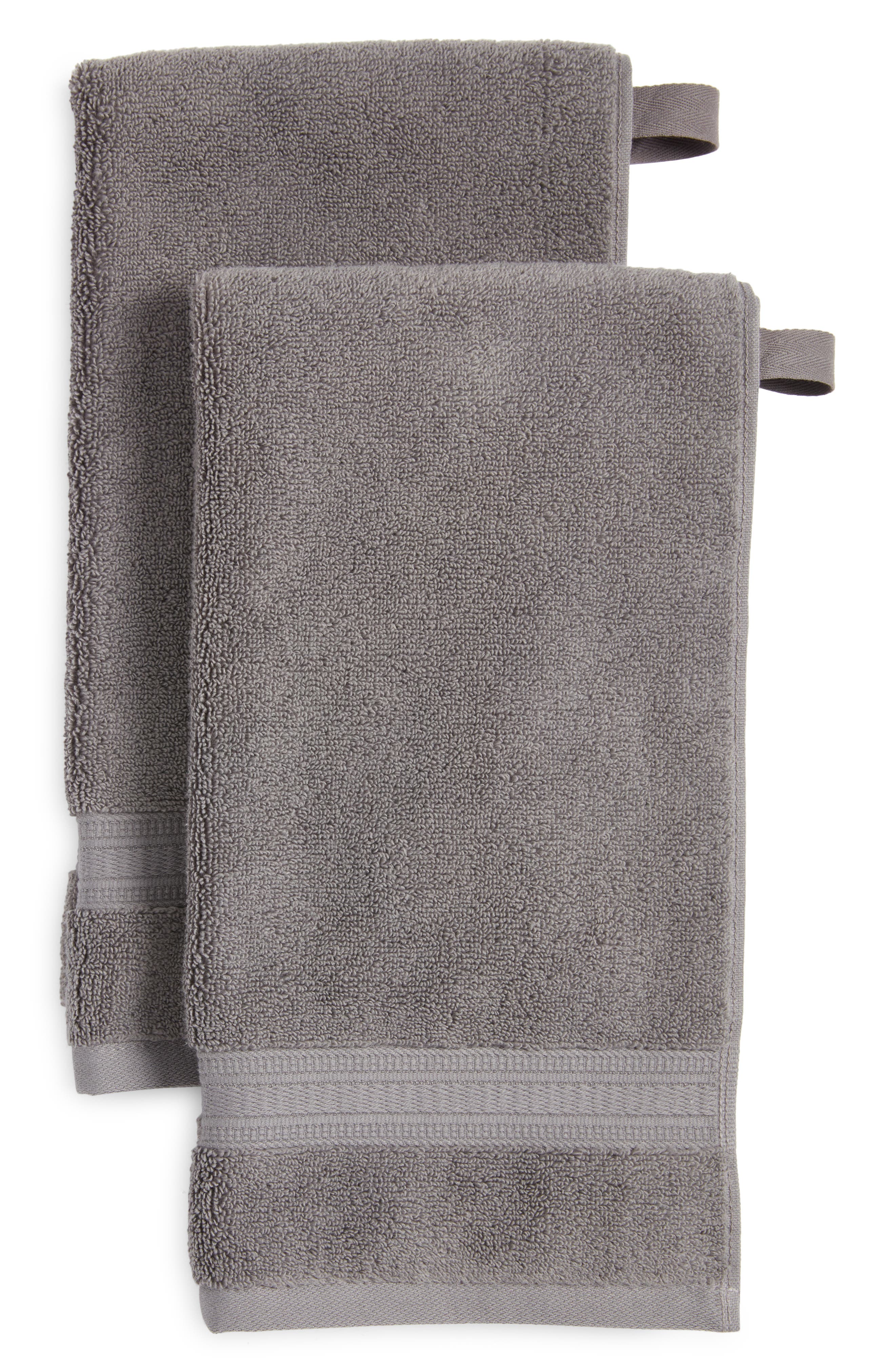 NORDSTROM RACK Zero Twist 2-Pack Cotton Hand Towels