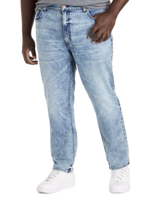 True Nation By Dxl Big & Tall Aged Appeal Tapered-fit Jeans In Blue