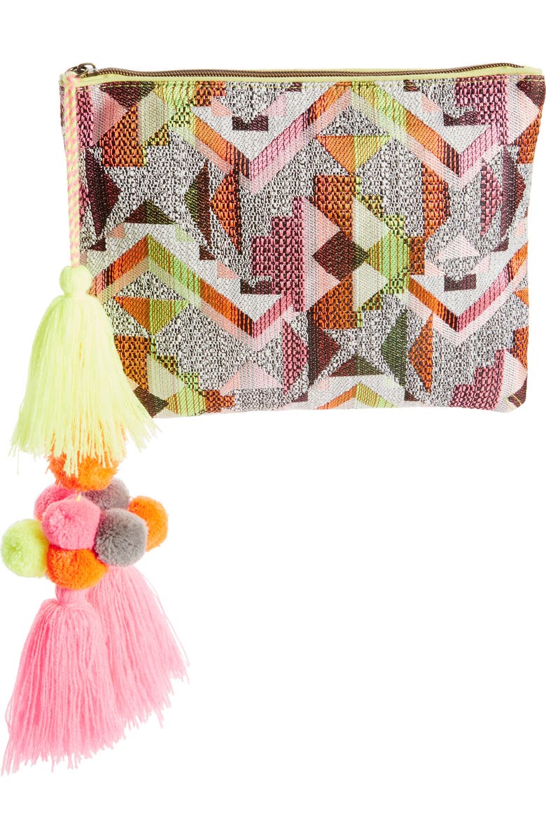 BP. Pom Zip Pouch, Main, color,