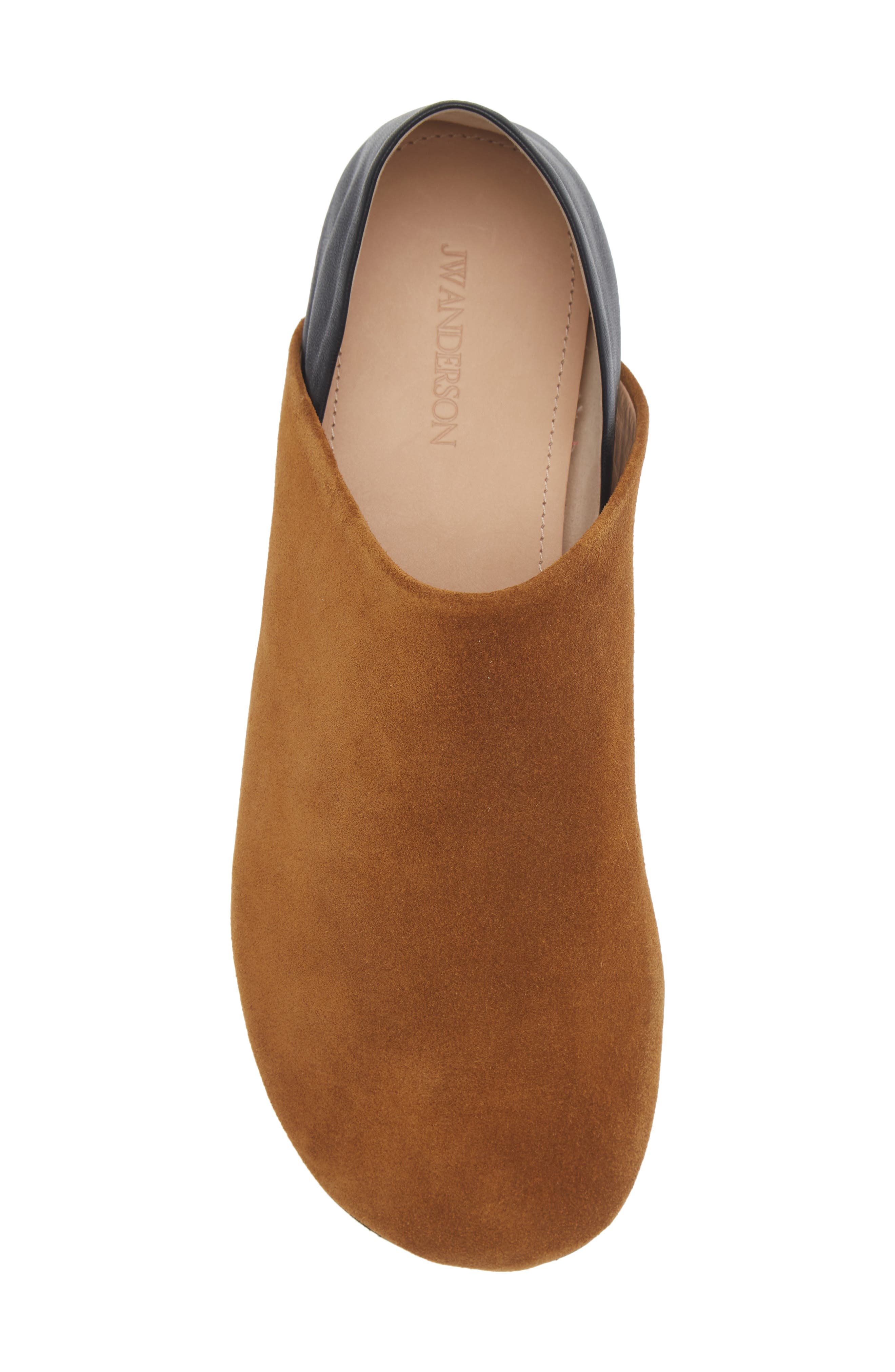 Babouche Convertible Slipper Mule, Alternate, color, CARAMEL/ BLACK