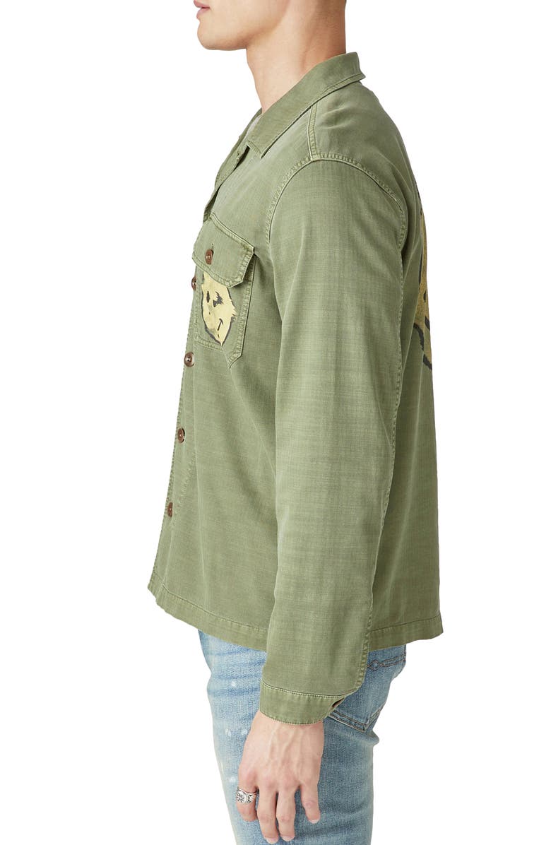 Lucky Brand Smiley Face Shirt Jacket, Alternate, color, 