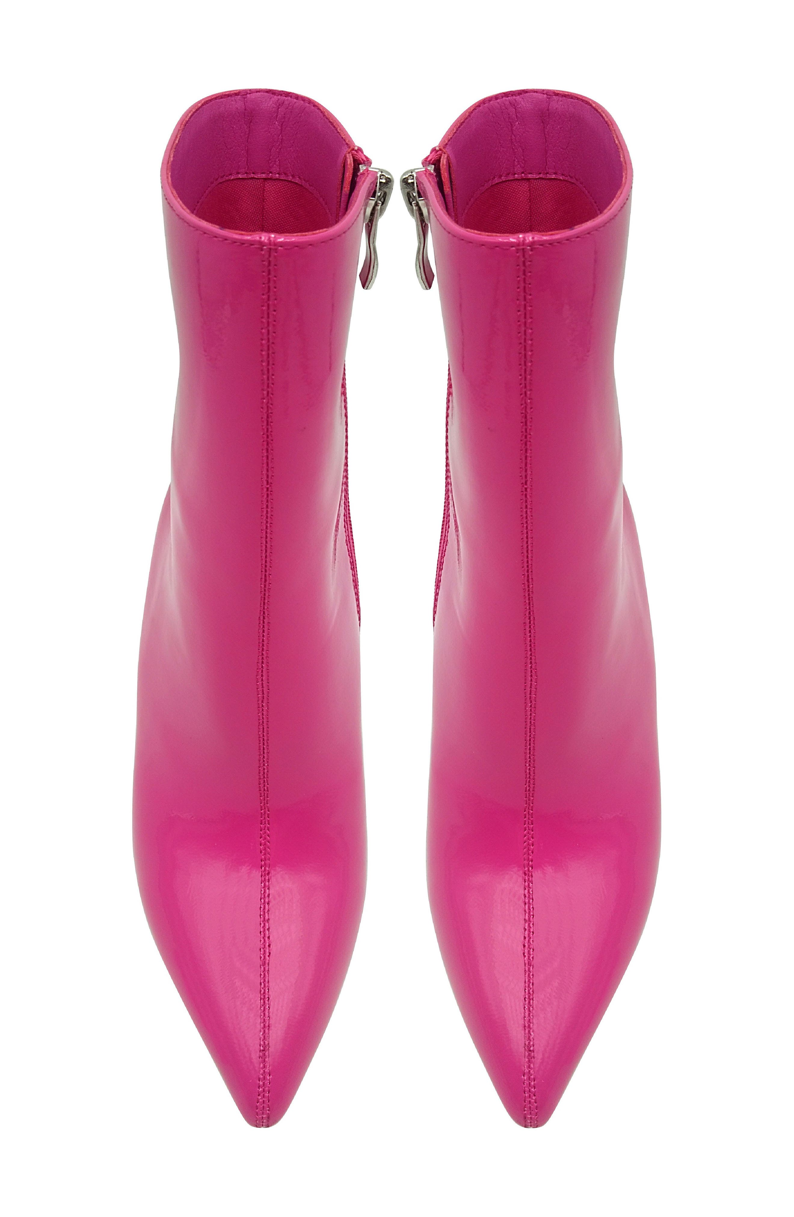 LADY COUTURE Crown Pointed Toe Bootie, Alternate, color, Fuchsia