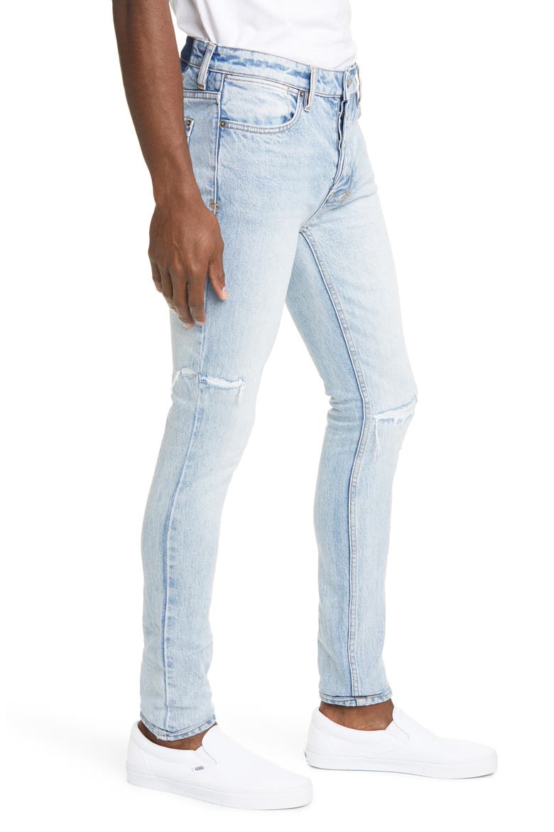 Van Winkle The Streets Stitched Skinny Jeans, Alternate, color, DENIM