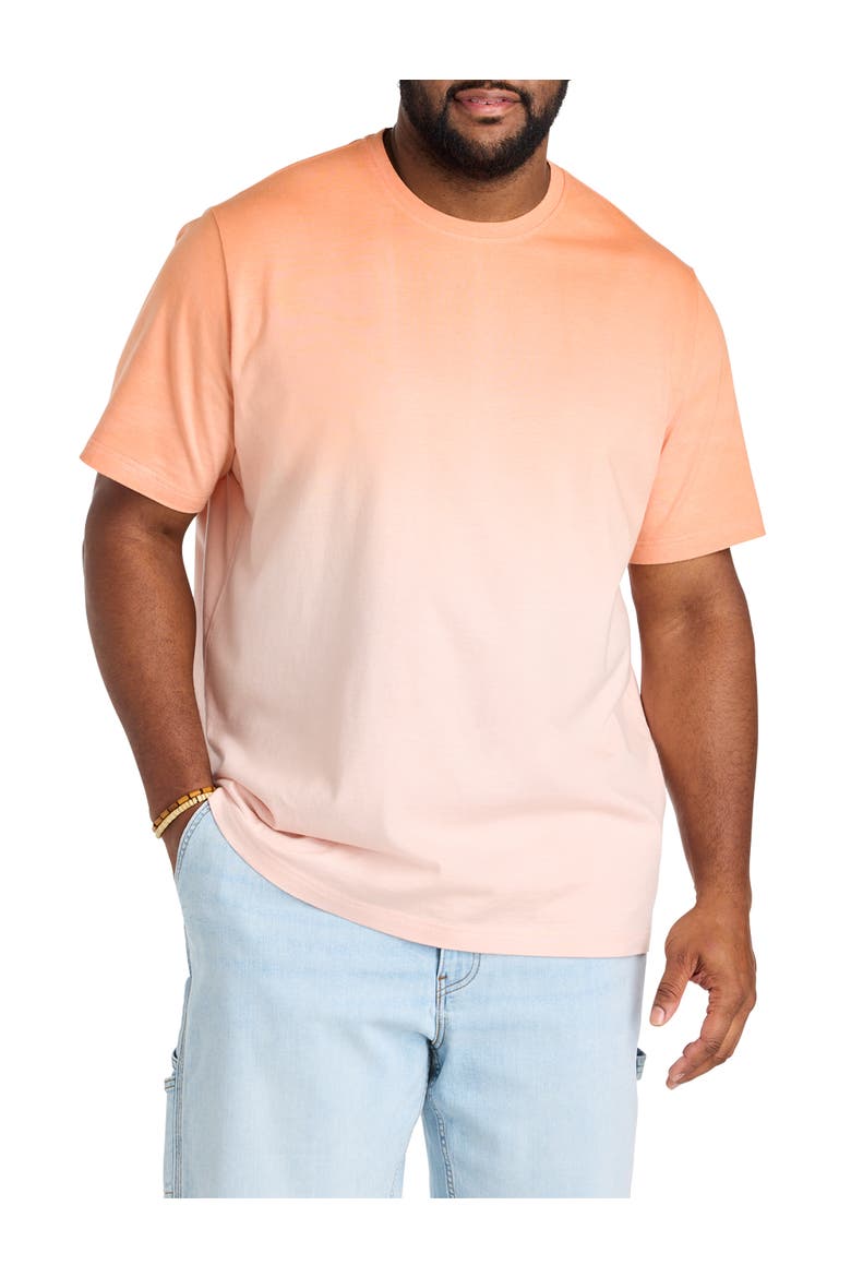 Big & Tall Moisture-Wicking Gradient T-Shirt, Main, color, ORANGE MULTI