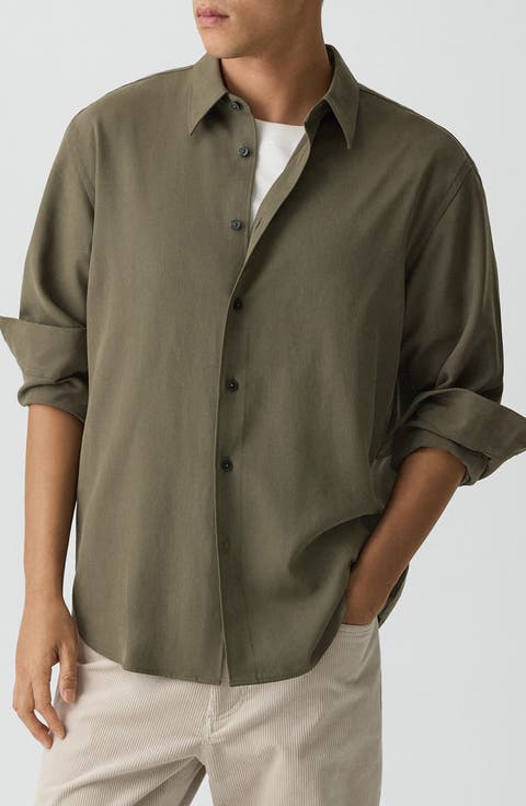 Leaf Relaxed Button-Up Shirt
