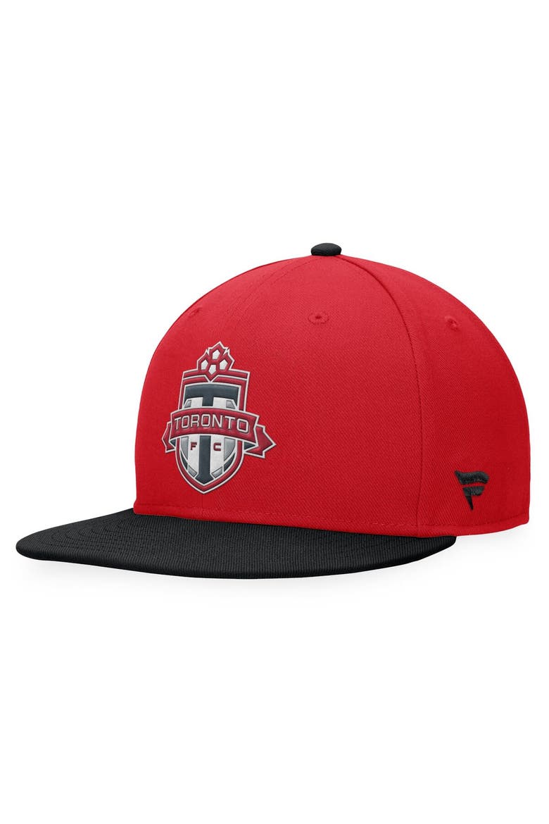 Men's Fanatics Branded Red/Black Toronto FC Downtown Snapback Hat, Alternate, color, Red