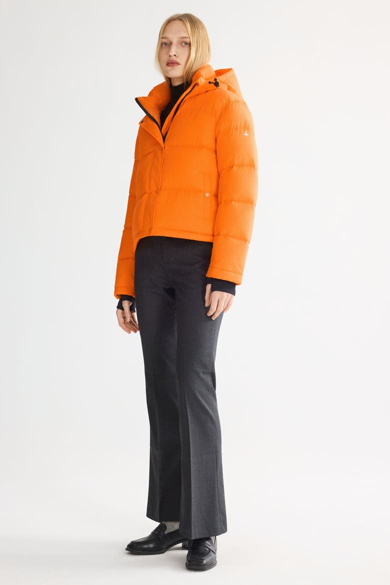 Puff-O® Cropped Down Puffer Jacket, Alternate, color, Orange